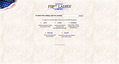 Desktop Screenshot of catalog.firstladies.org