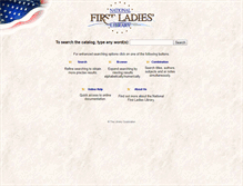 Tablet Screenshot of catalog.firstladies.org